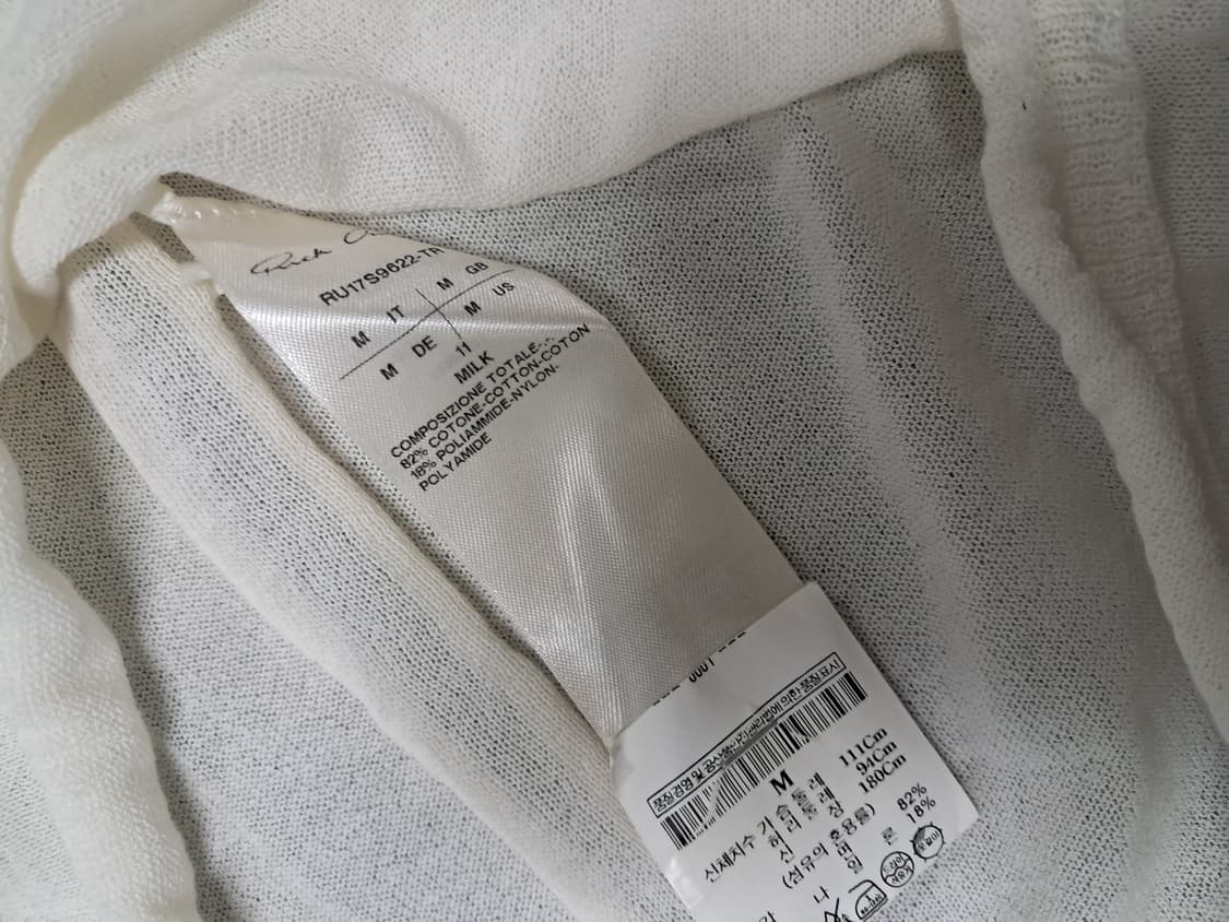 릭오웬스 아이보리 색상 니트  상품이미지4