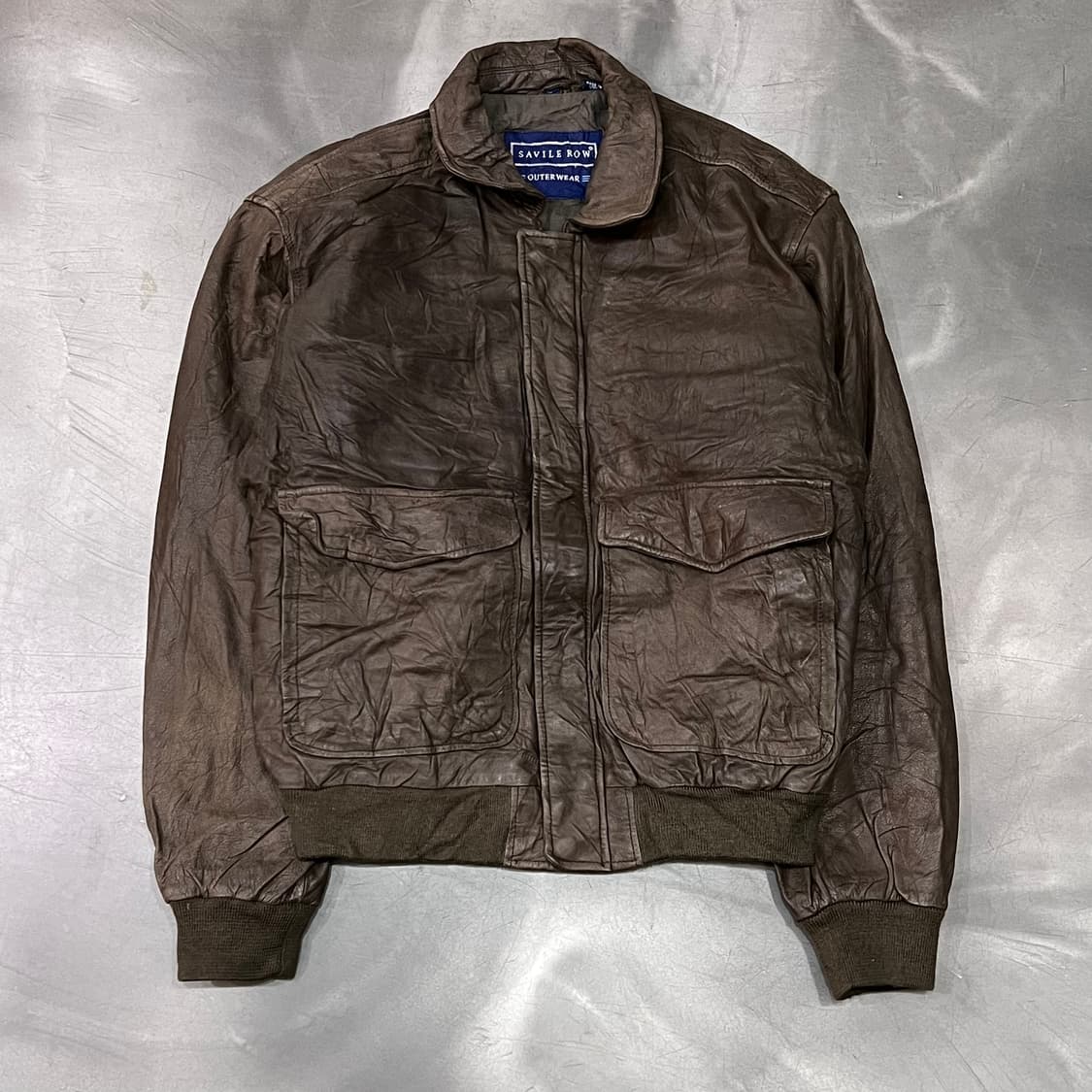  Savile Row 레더 봄버 자켓 y14978 상품이미지1