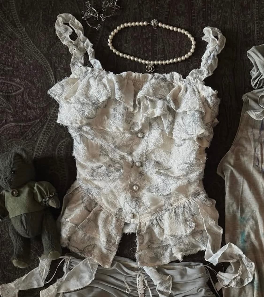 레이어드 화이트 탑  상품이미지2