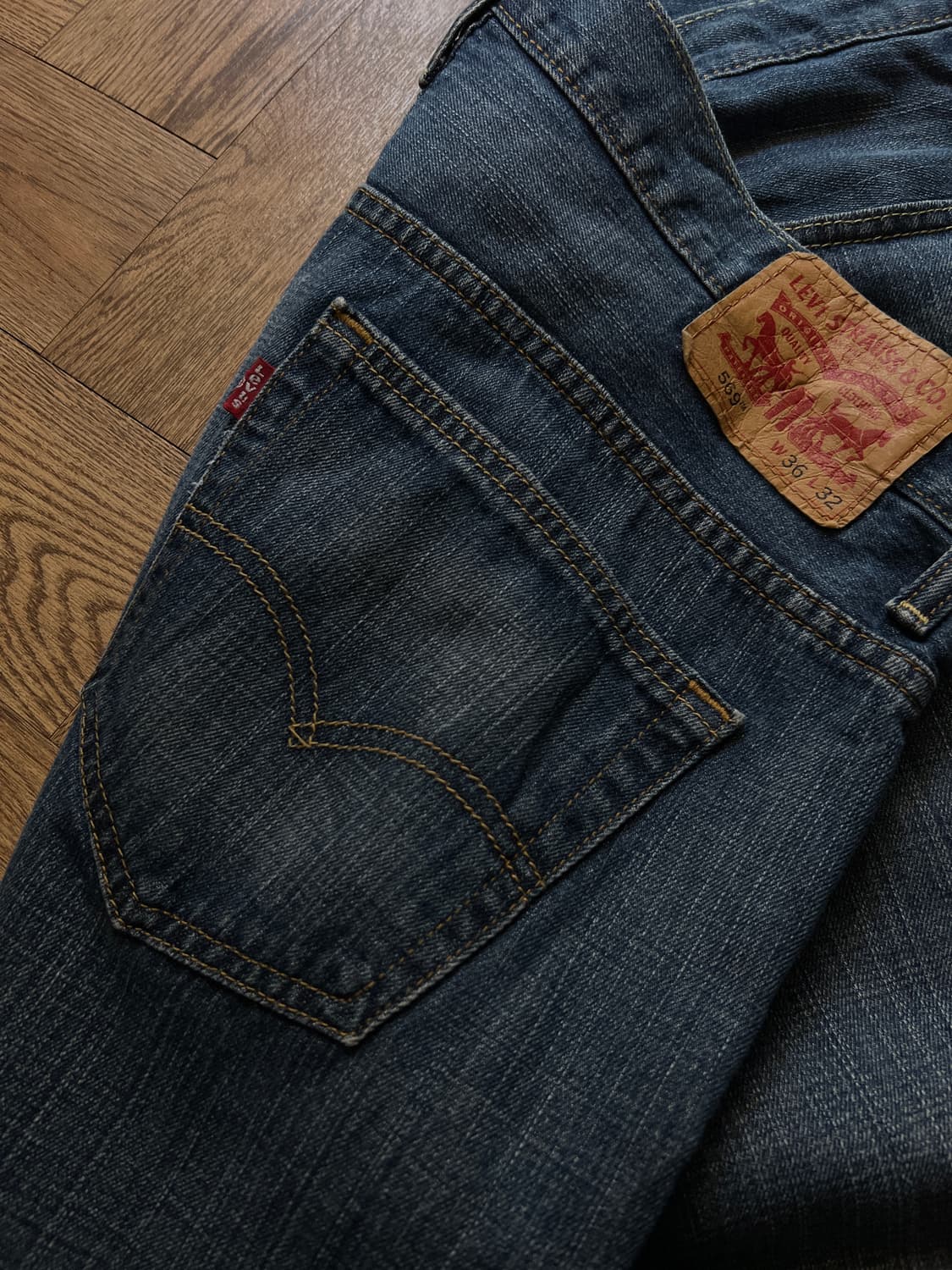 [36]리바이스 569 와이드핏 빈티지 워싱 데님 팬츠 상품이미지5