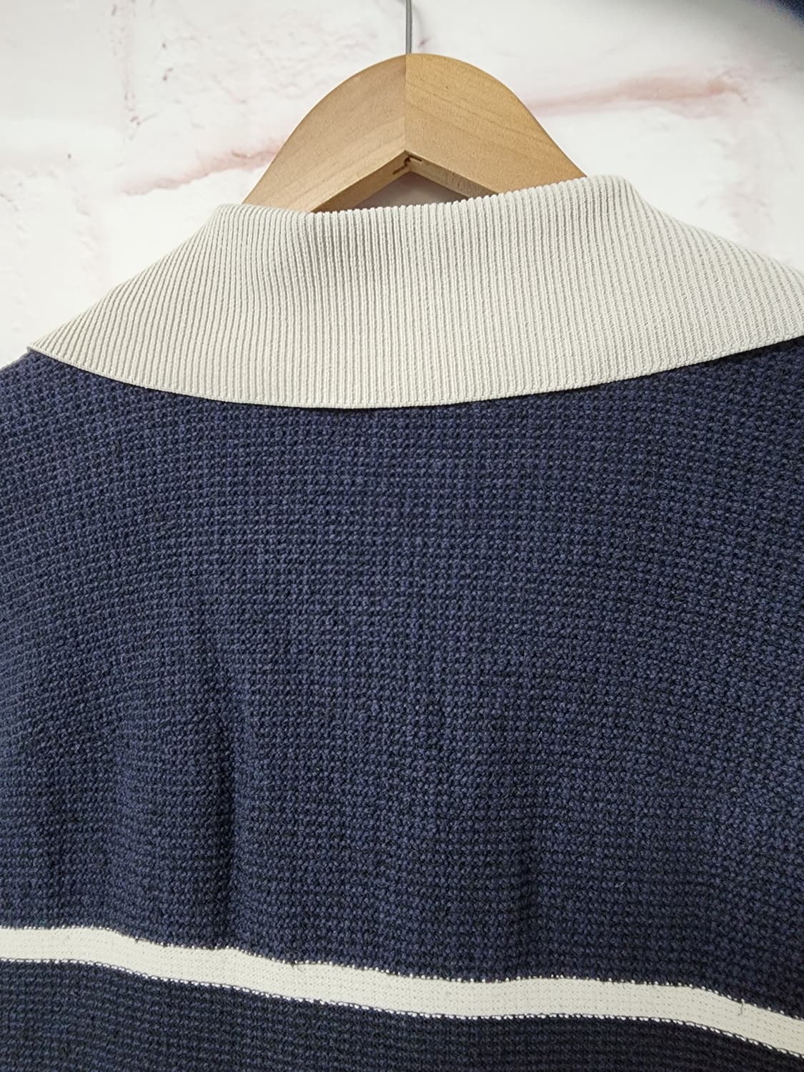 SYSTEM 스트라이프 패턴 반팔 니트 상품이미지6