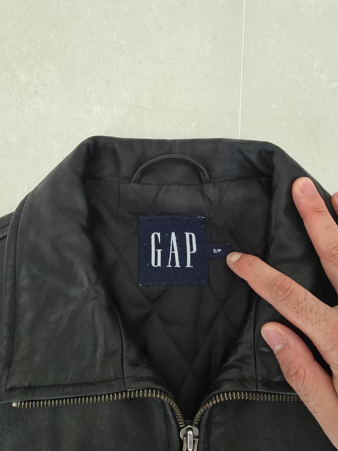 올드 갭 레더 풀업 자켓 상품이미지3