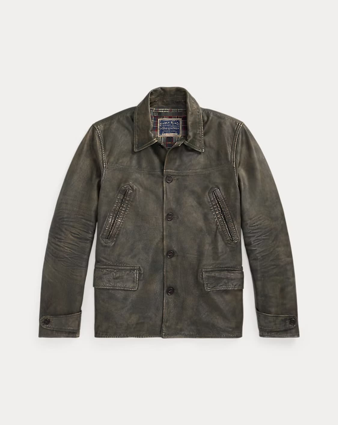 rrl 인디고 레더 카코트 M 상품이미지1