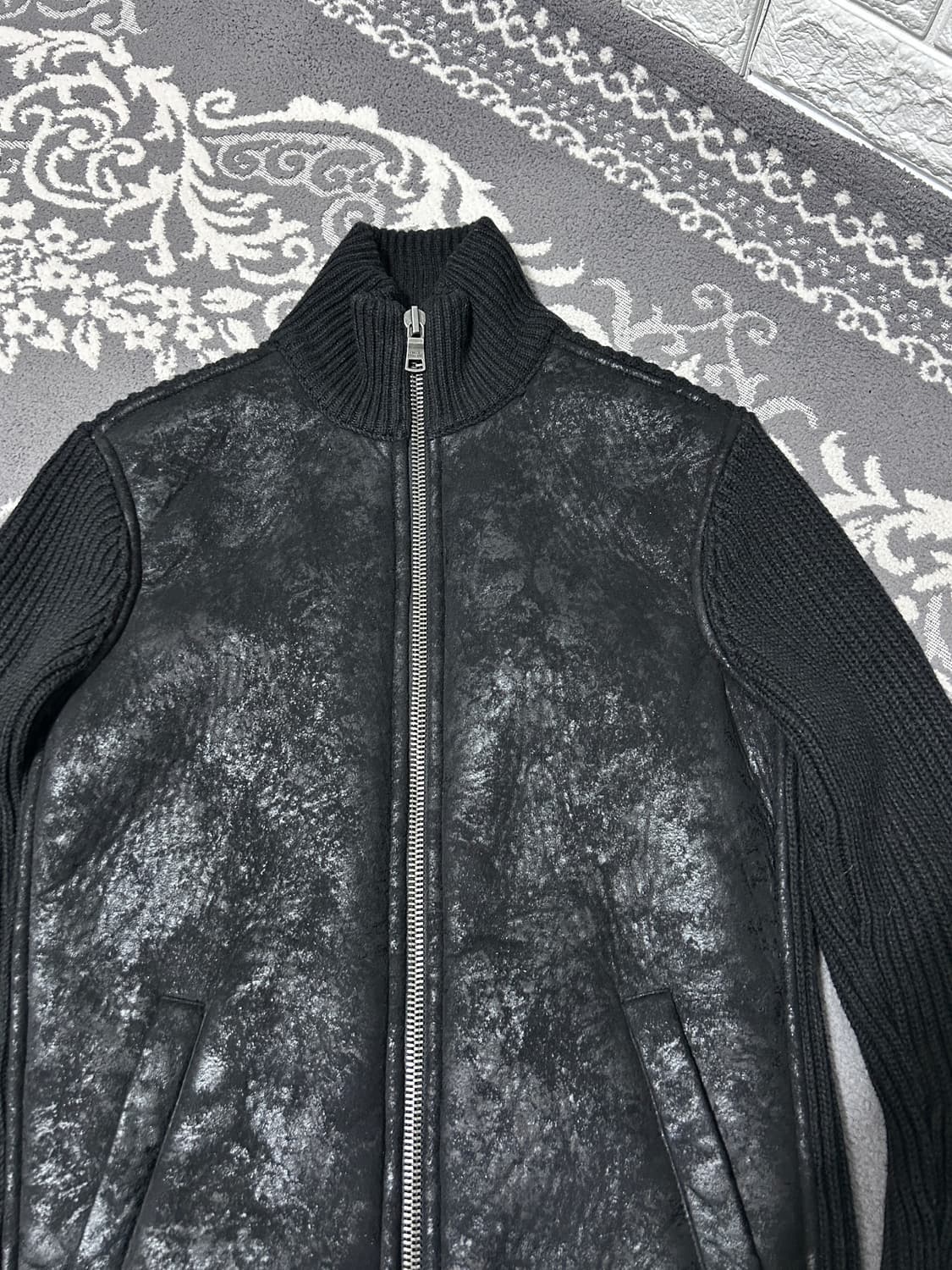 아르마니 익스체인지 니트 스웨이드 자켓 상품이미지5