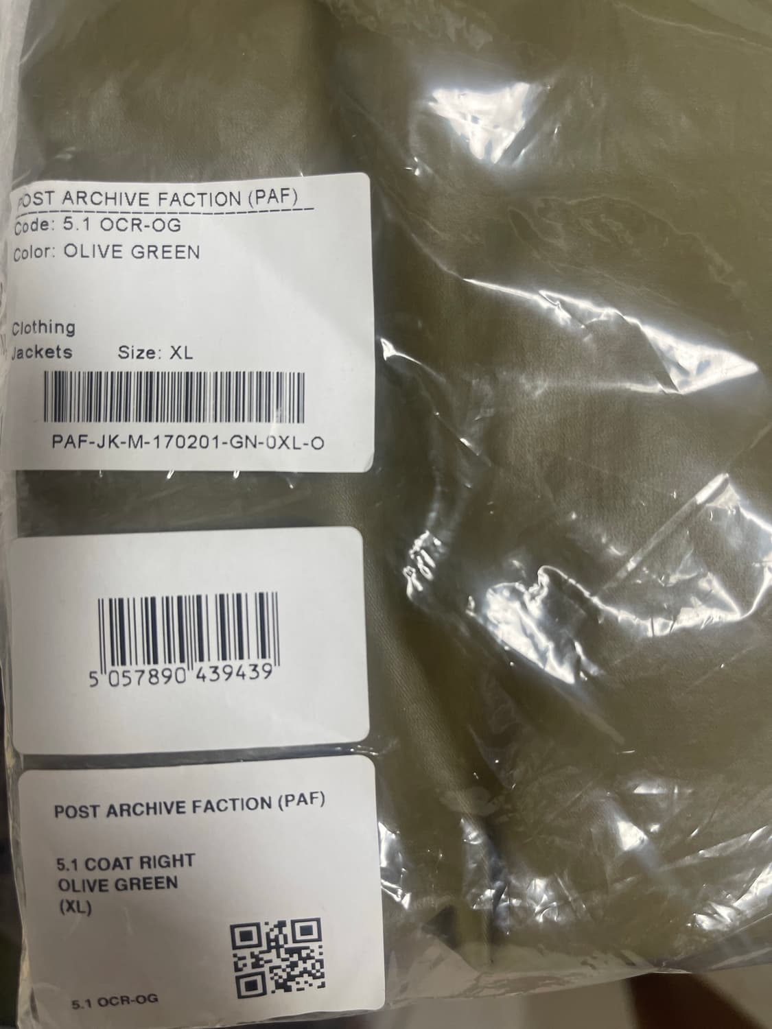 [XL] paf 포스트 아카이브 팩션 5.1 코트 상품이미지4