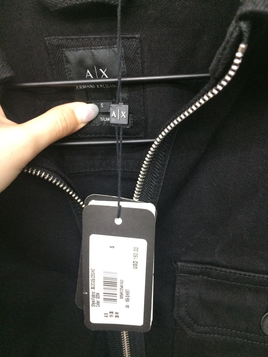 아르마니 익스체인지 블랙 자켓 상품이미지3