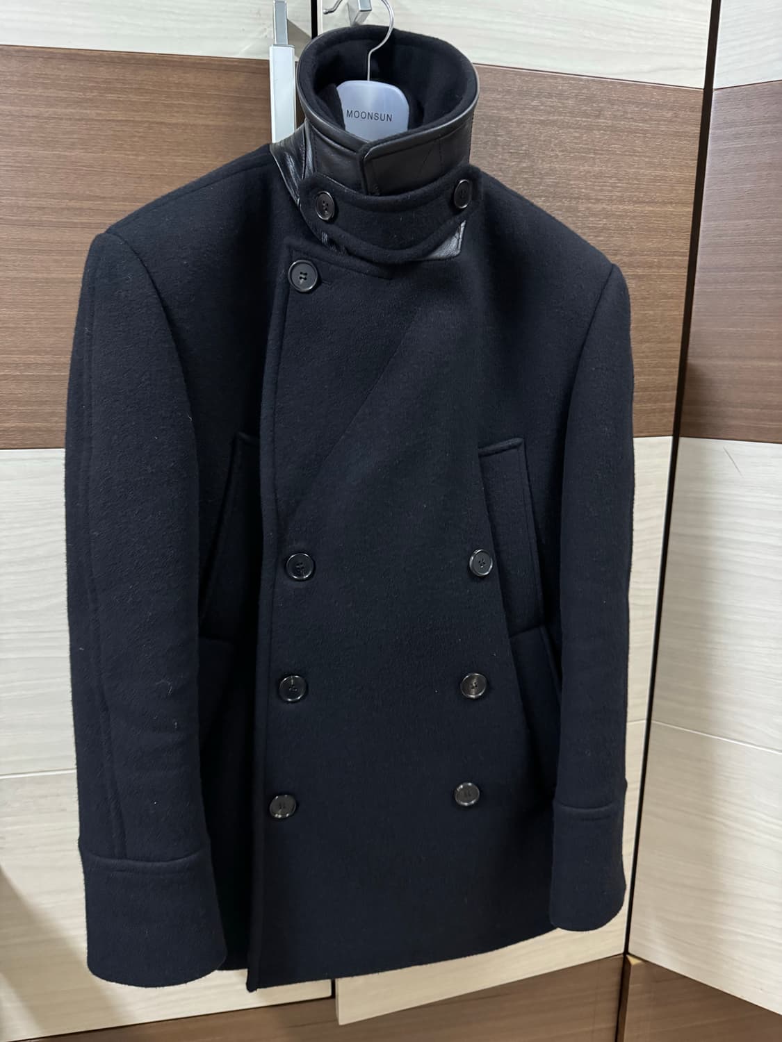 문선 피코트 블랙 M사이즈 상품이미지1