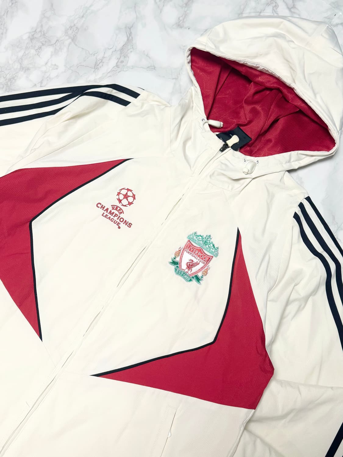 아디다스 리버풀 07-08 챔피언스리그 결승 바람막이 후드 자켓 상품이미지3