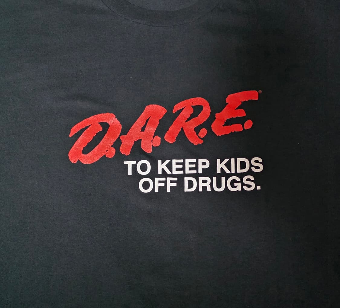 [XL] 90s 빈티지 DARE 티셔츠 블랙 ver.헤인즈 상품이미지2