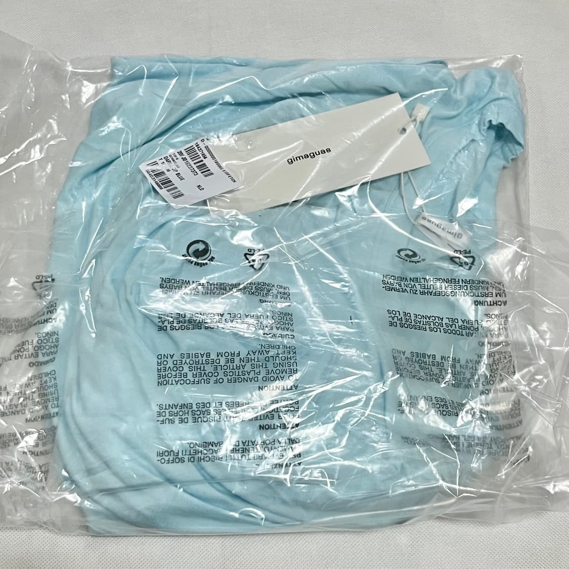 [M]기마구아스 Daria 드레이프 탑/블루 상품이미지4