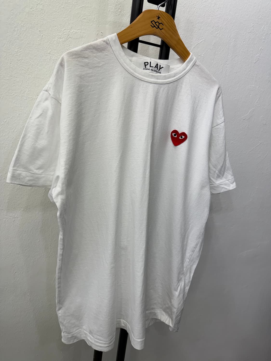 정품) 꼼데가르송 24ss 남성 반팔티 XL 상품이미지2