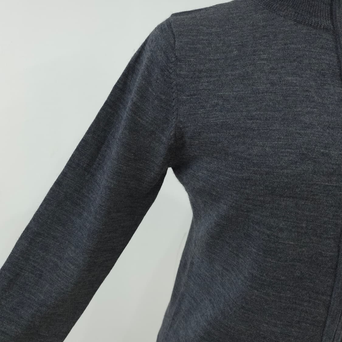 울100 차콜 집업 니트 가디건 상품이미지6