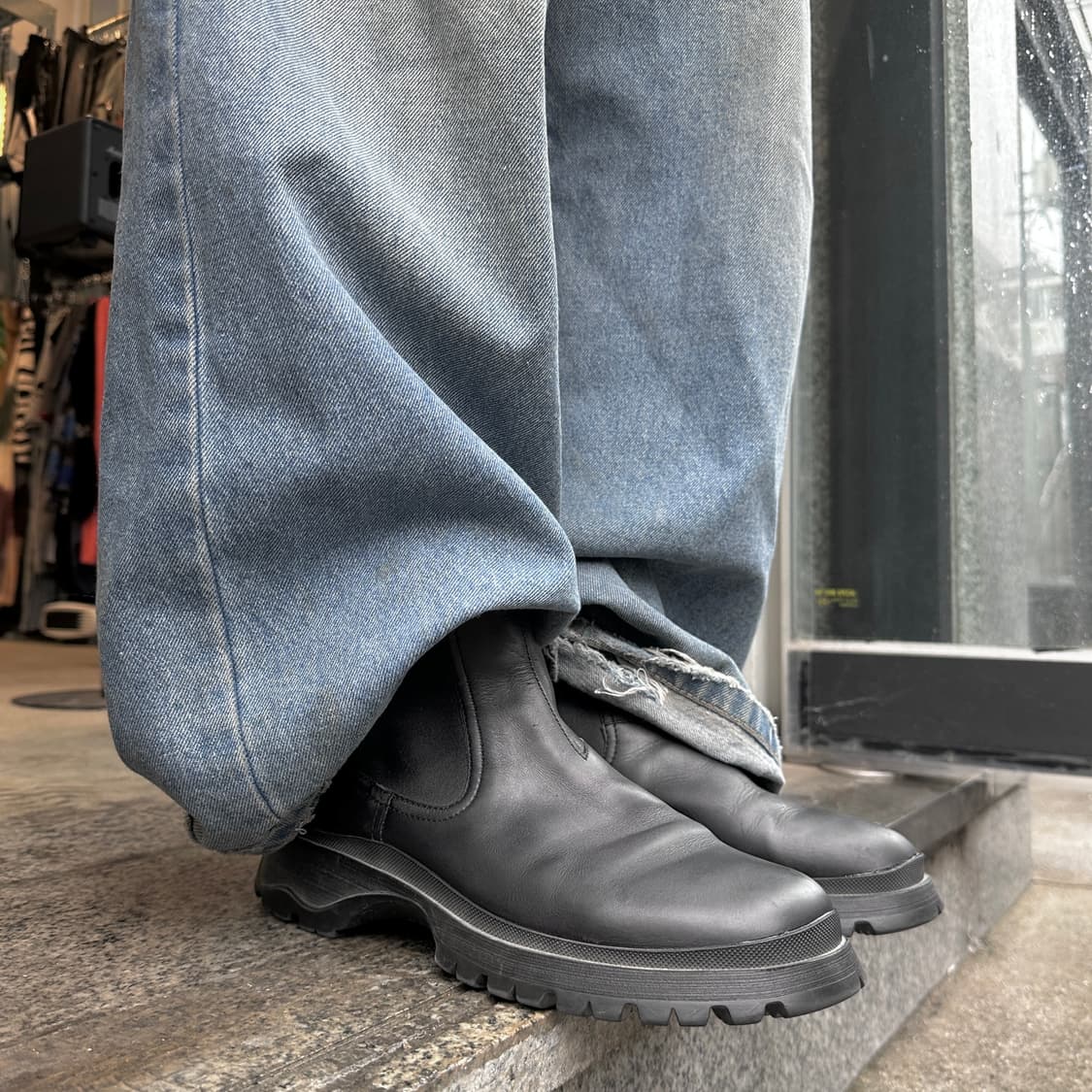 00s 프라다 스포츠 가죽 부츠 상품이미지1