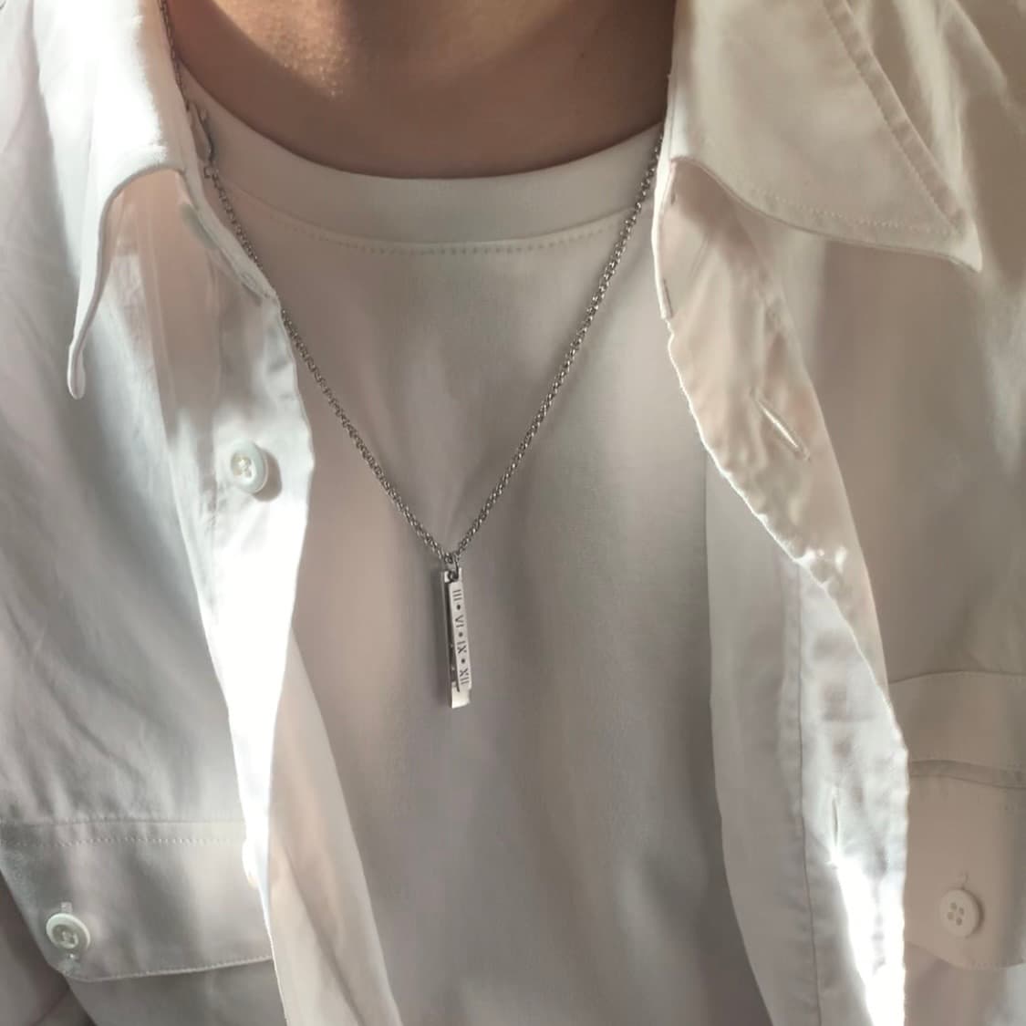 Numbering Layered Necklace 상품이미지1