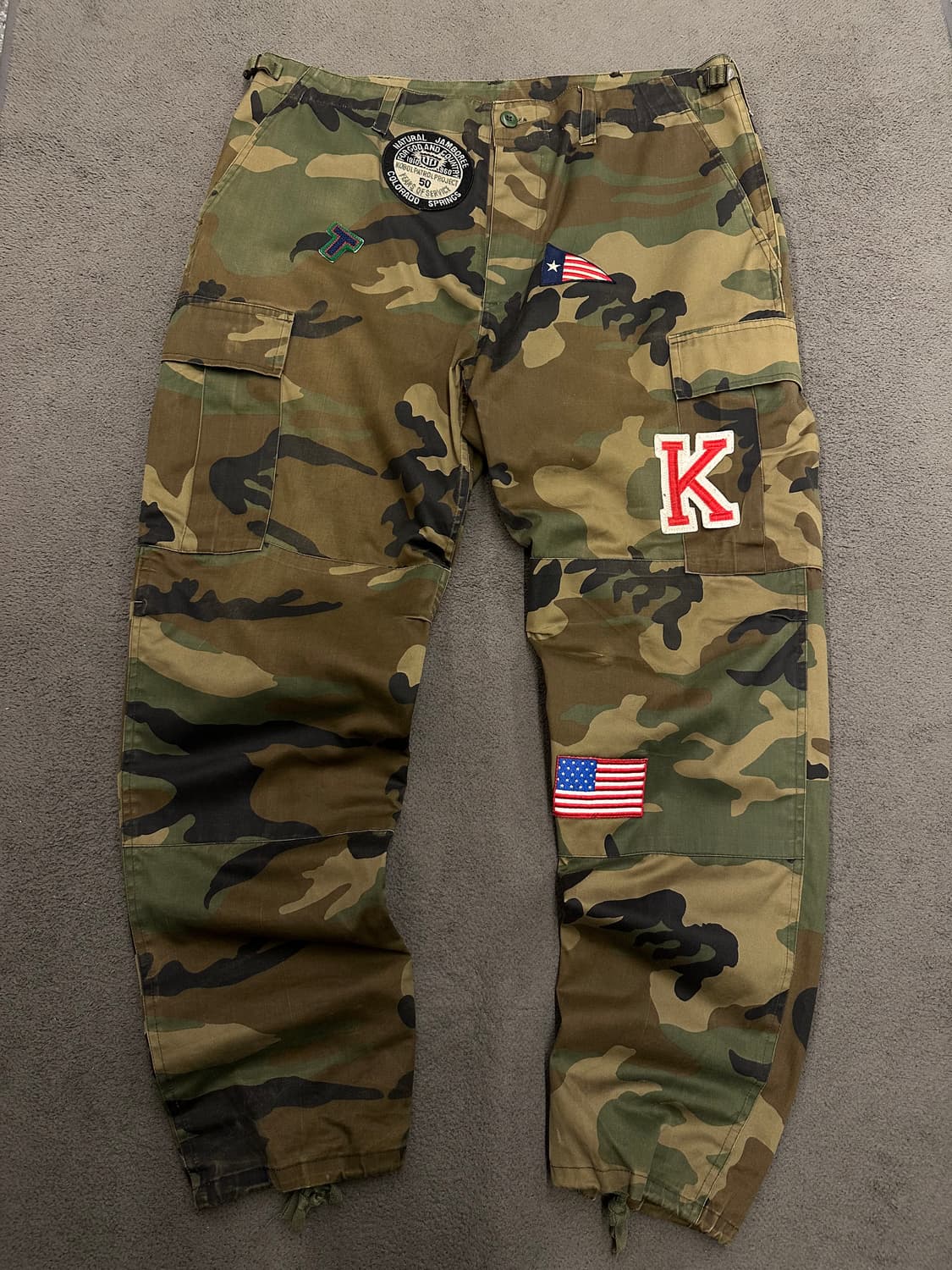 돌체앤가바나 JP 패치 카모 립스탑 팬츠 처분  상품이미지1