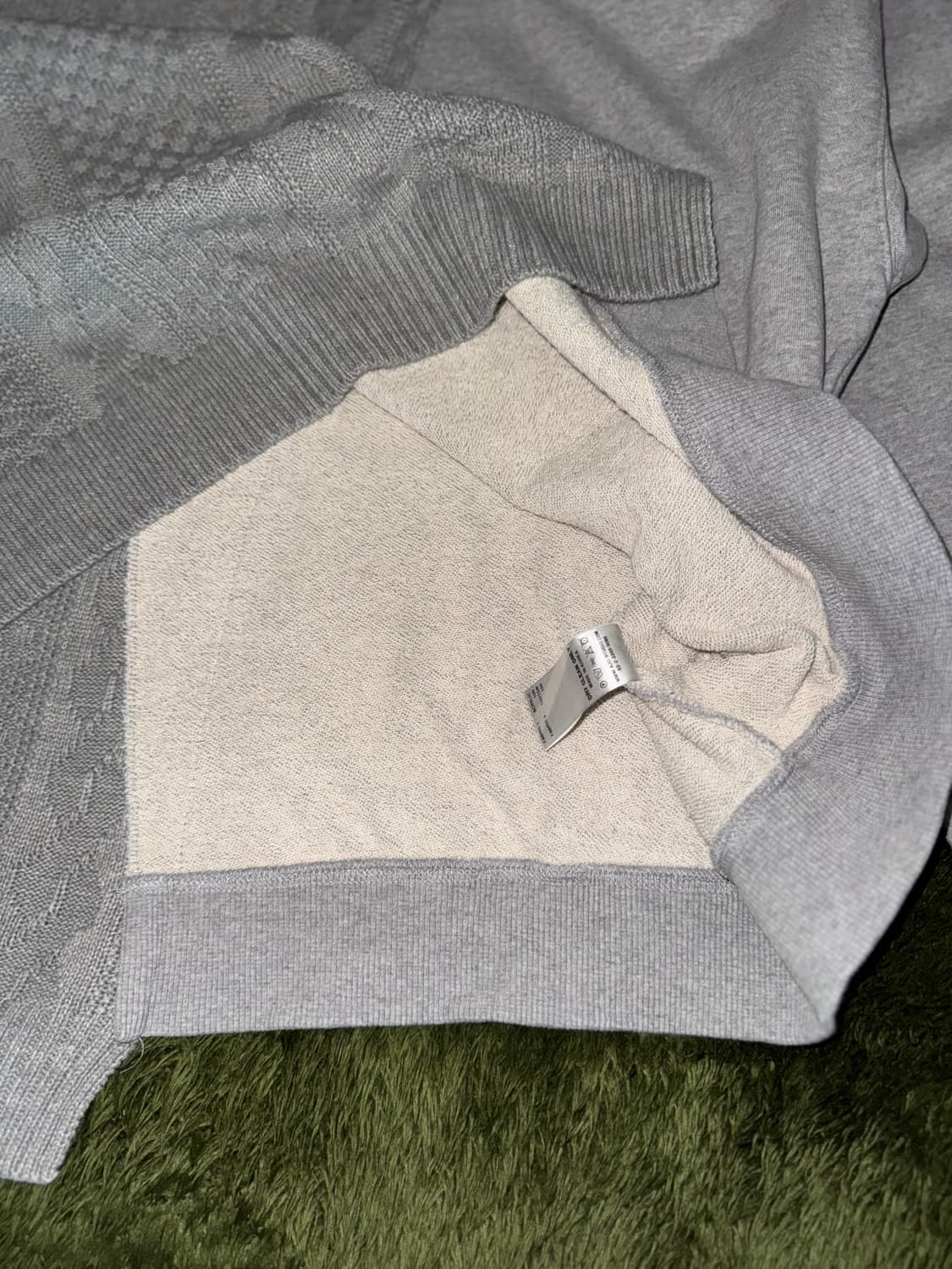 [XL] 아조바이아조 오버사이즈드 니트 앤 스웻셔츠 멜란지 그레이 상품이미지7