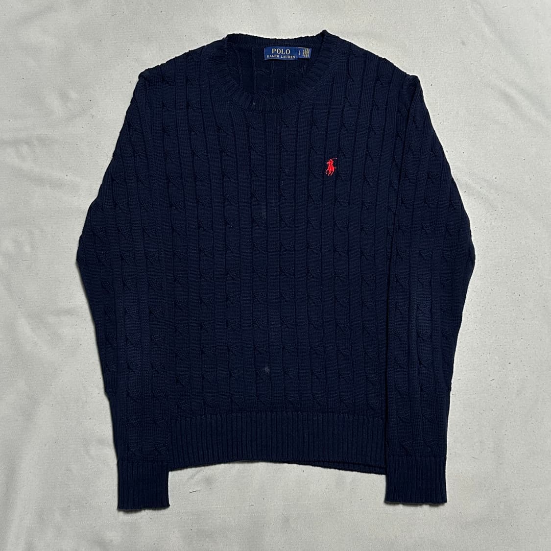 L 폴로랄프로렌 네이비 케이블 니트 0224 상품이미지2