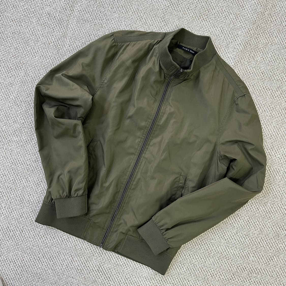 180/96A 자라맨 카키 항공점퍼 0331D 상품이미지1