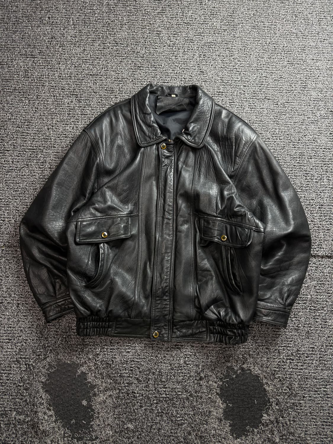 빈티지 아카이브 레더 봄버 자켓 3640 상품이미지2