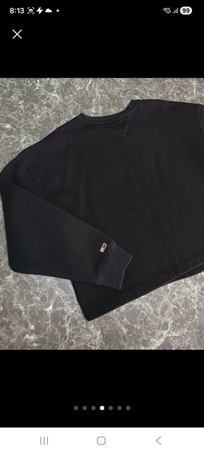 타미 진스(Tommy Jeans) 크롭 맨투맨 M 상품이미지4