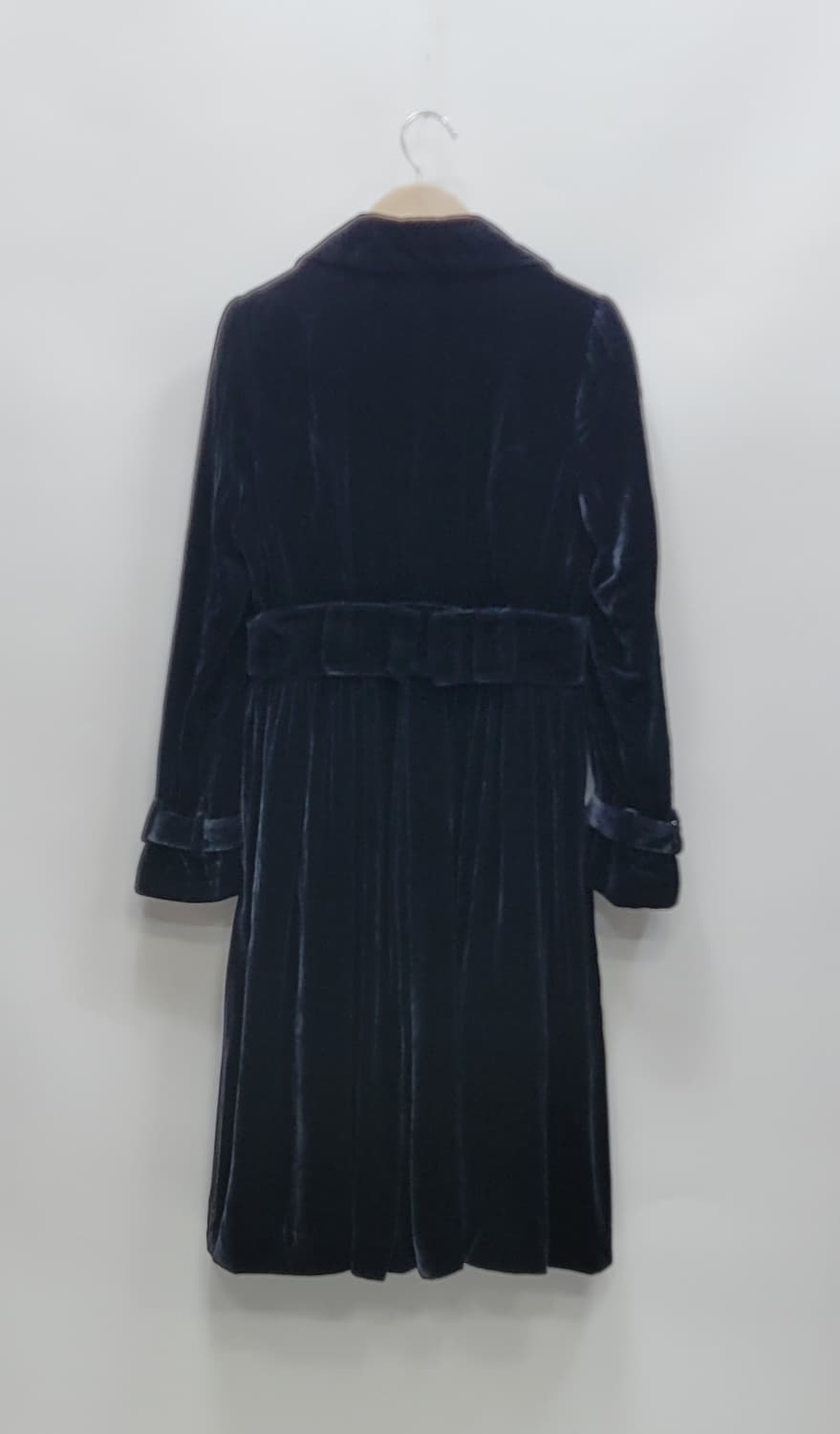OBZEE 오브제 벨벳 원피스 코트 / 여 85-96-160 블랙네이비
 상품이미지2