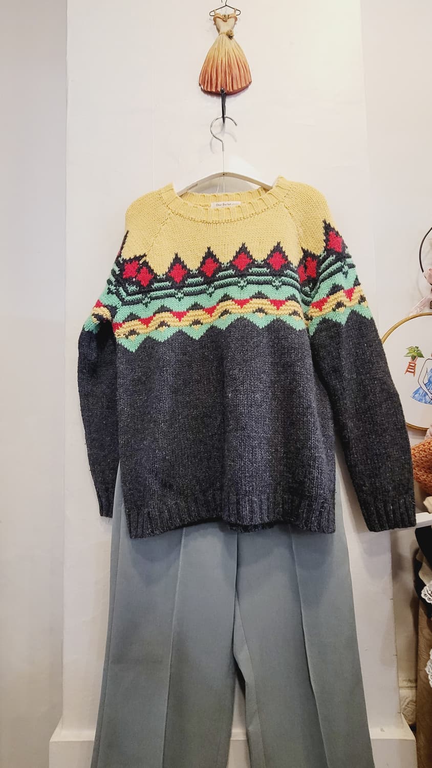 에스닉 수입니트. 듀엘 민트팬츠 상품이미지2