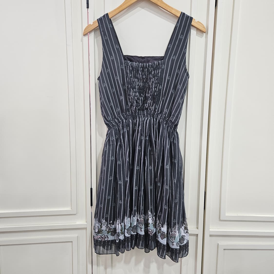 axes femme(엑시즈팜) 스트라이프 레이스 원피스 상품이미지6