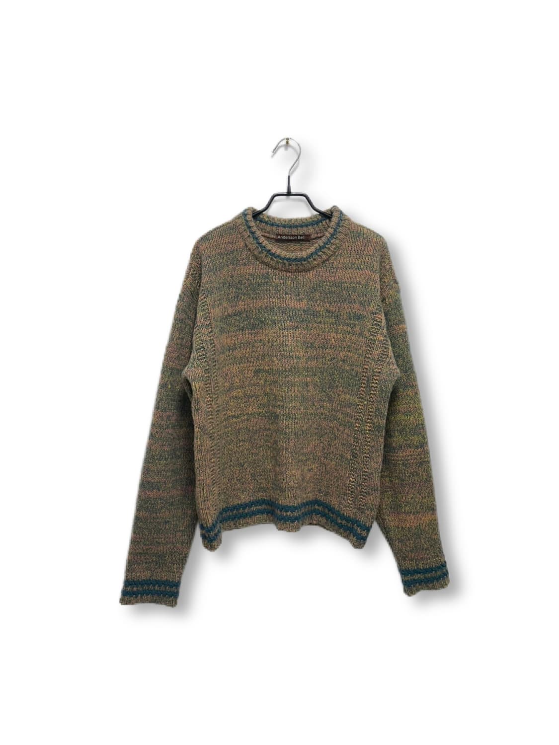 앤더슨벨 탐 멜란지 크루넥 니트 스웨터 상품이미지1