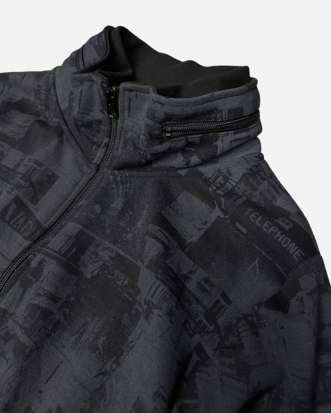 grunge picture pattern zip-up 상품이미지3