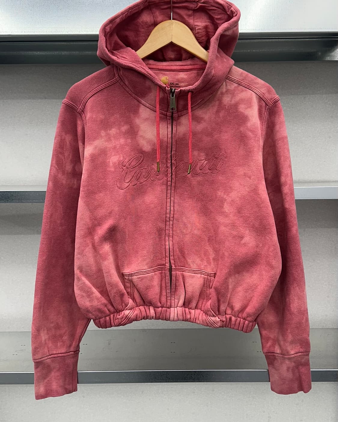 (WOMEN)칼하트 크롭 후드-M1388 상품이미지2