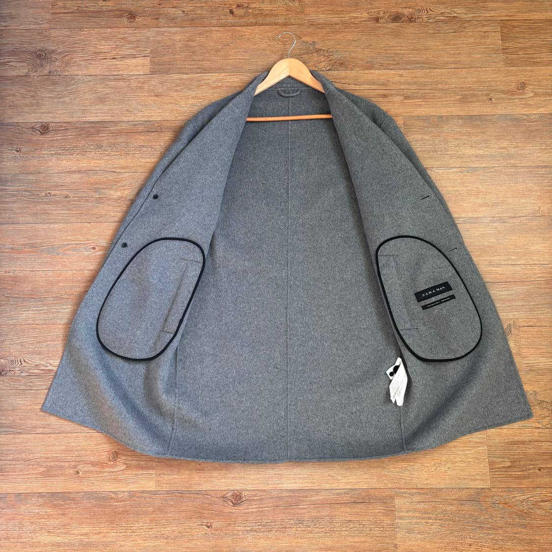 자라 ZARA 그레이 M 코트 가벼운 착용감 가성비 실루엣 상품이미지2