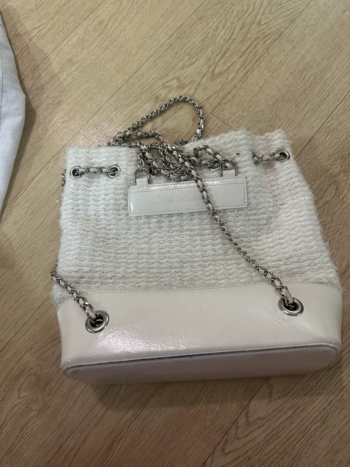 더바넷 트위드백팩 화이트 상품이미지2