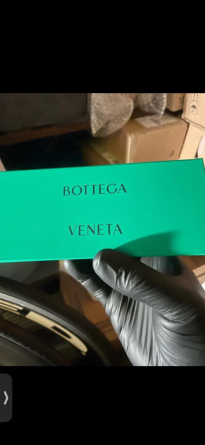 보테가베네타 블랙 메탈 마이터 에비에이터 선글라스 블랙그린 OS 상품이미지9