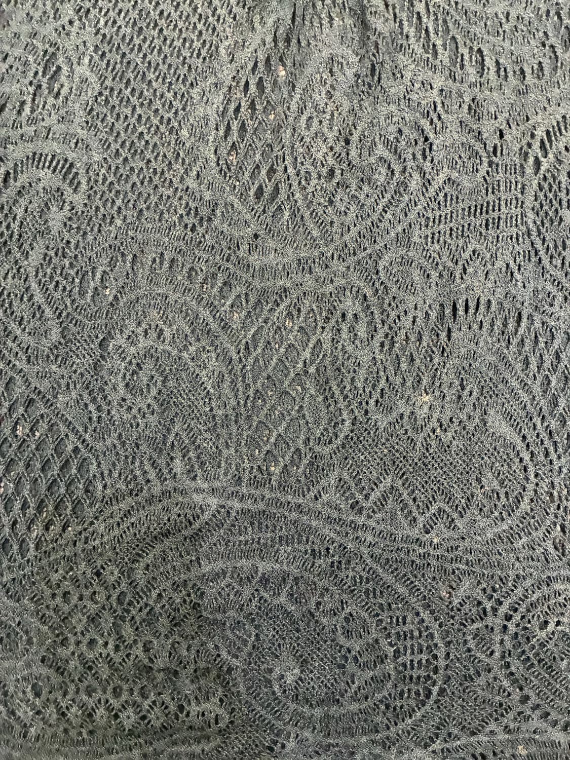 M-L)Japanese vintage 여성 펀칭 반팔 니트(이염) 상품이미지4