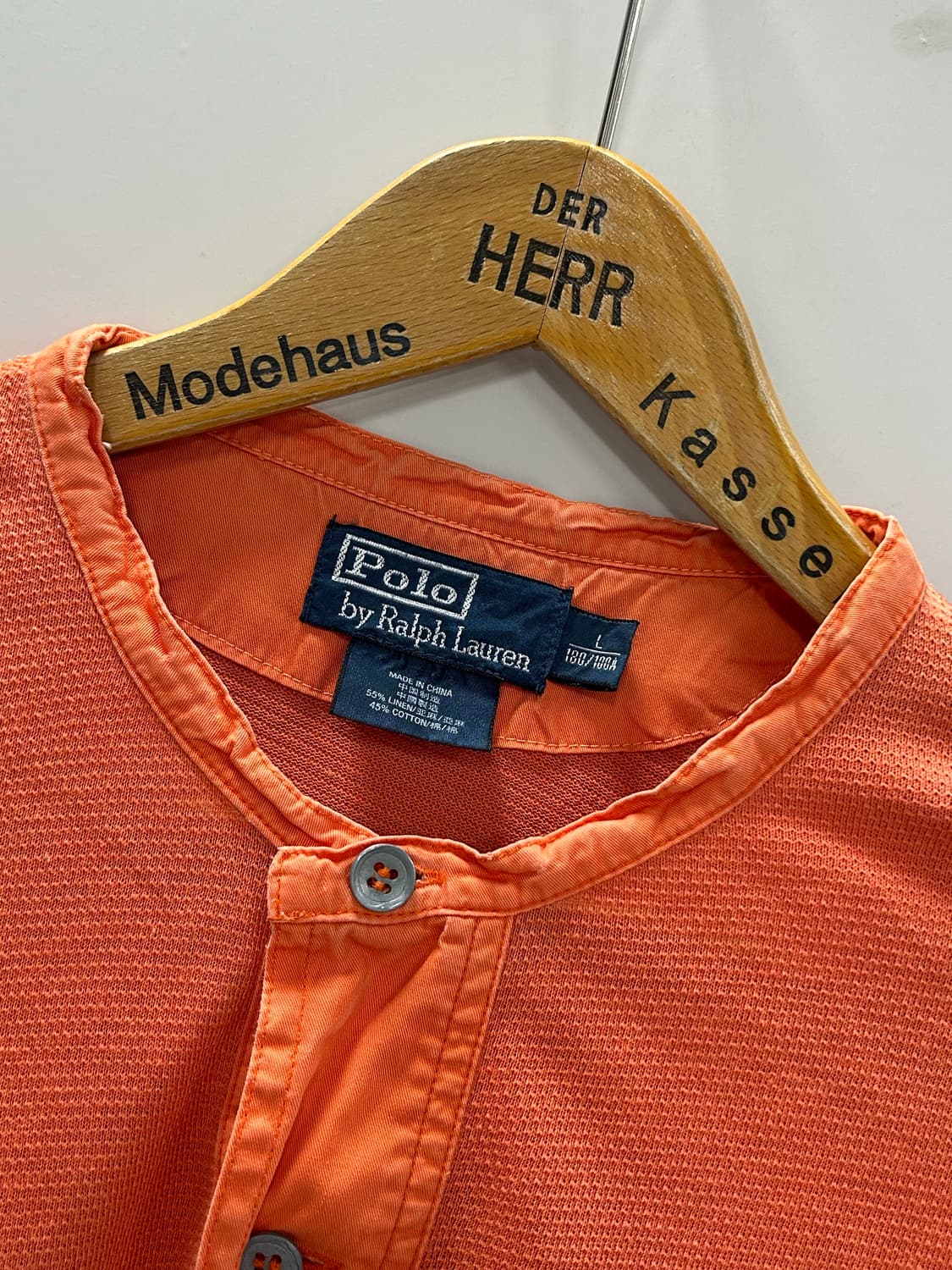 폴로 랄프로렌 린넨 써멀 와플 니트 헨리넥 티셔츠 상품이미지2