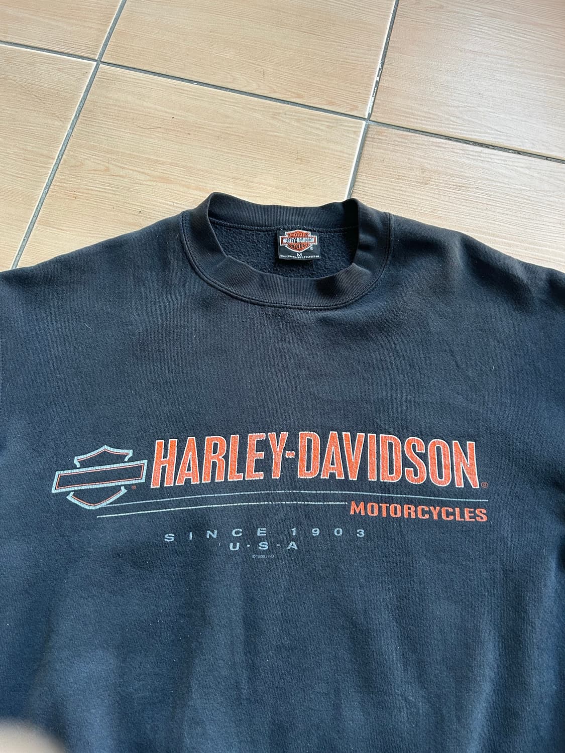 90‘s USA 할리데이비슨 스웻셔츠 상품이미지4