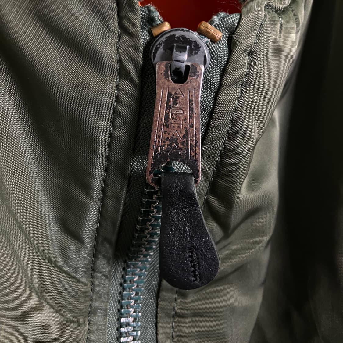 알파인더스트리 카키 ma-1 항공 점퍼 2XL 상품이미지10