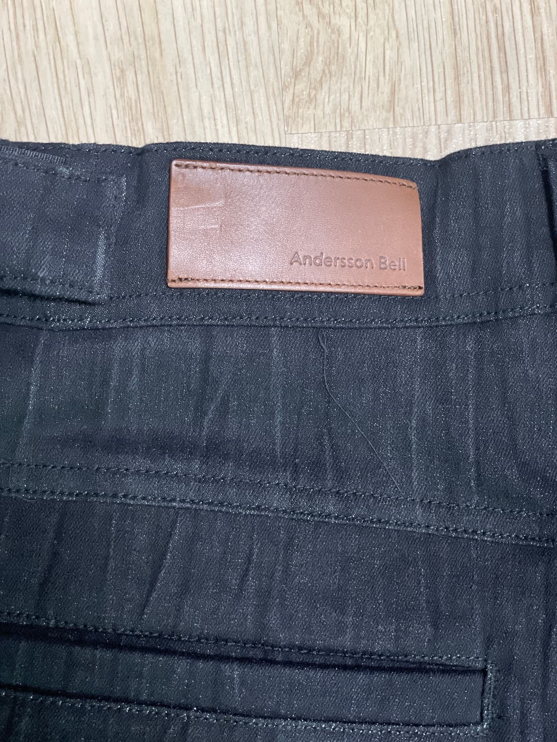 앤더슨벨 Paulen 데님 카고 팬츠 블랙 44size (30) 상품이미지4