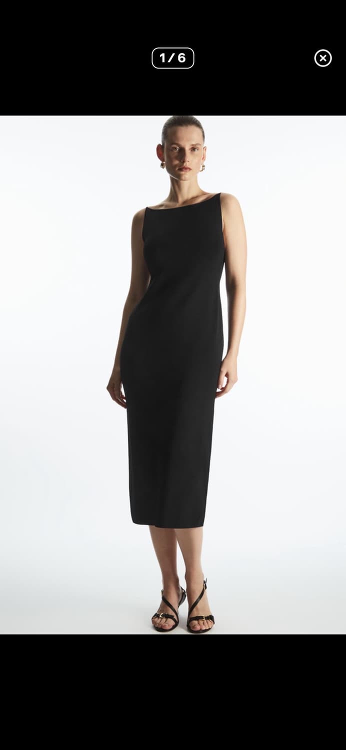 COS 코스 미디 슬립 니트 원피스 상품이미지1