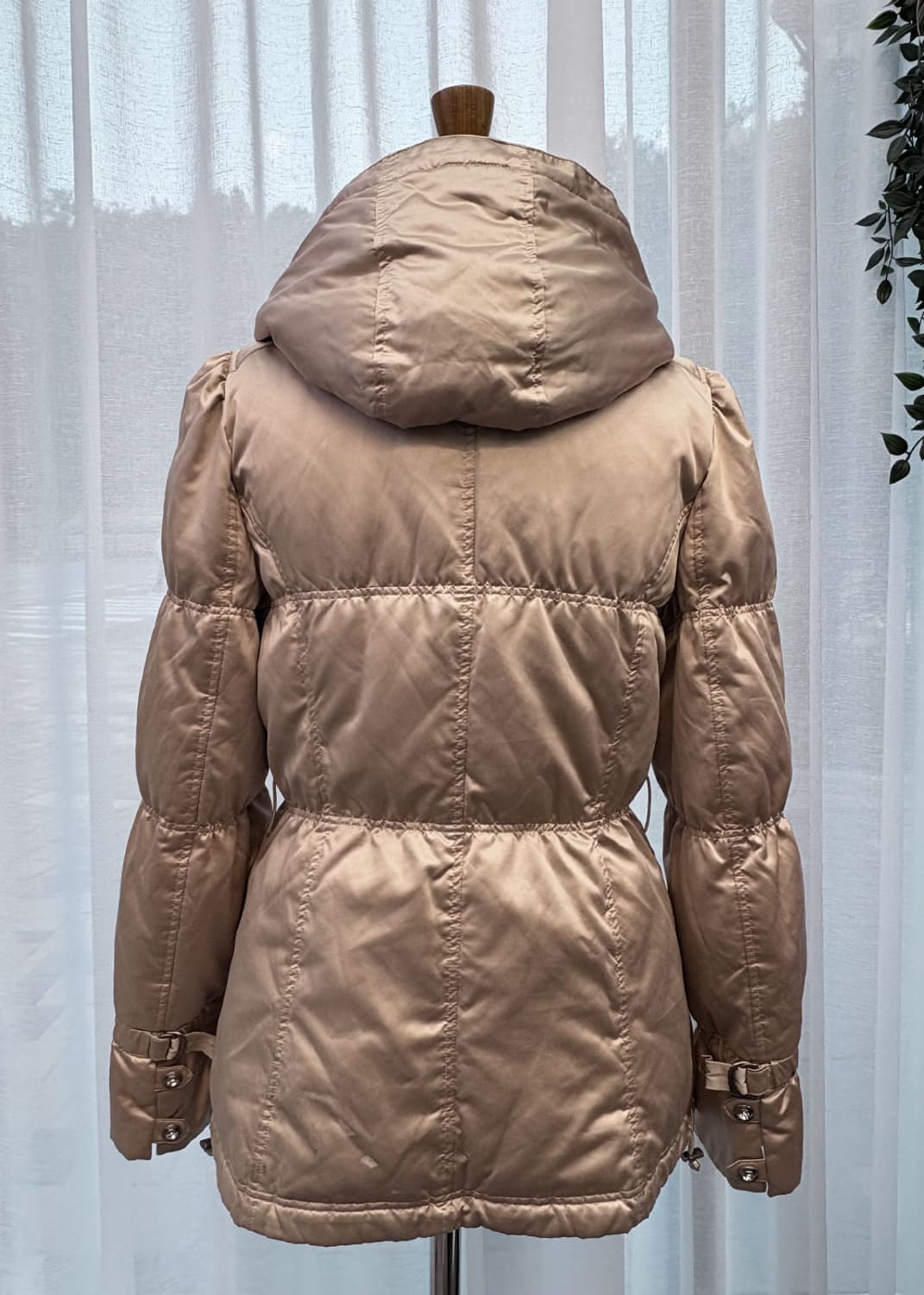 로즈핑크 셔링 누빔 패딩 상품이미지3