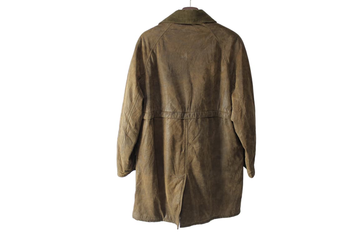1990s ITALY 베라펠레 레더 파이어맨 코트 상품이미지7