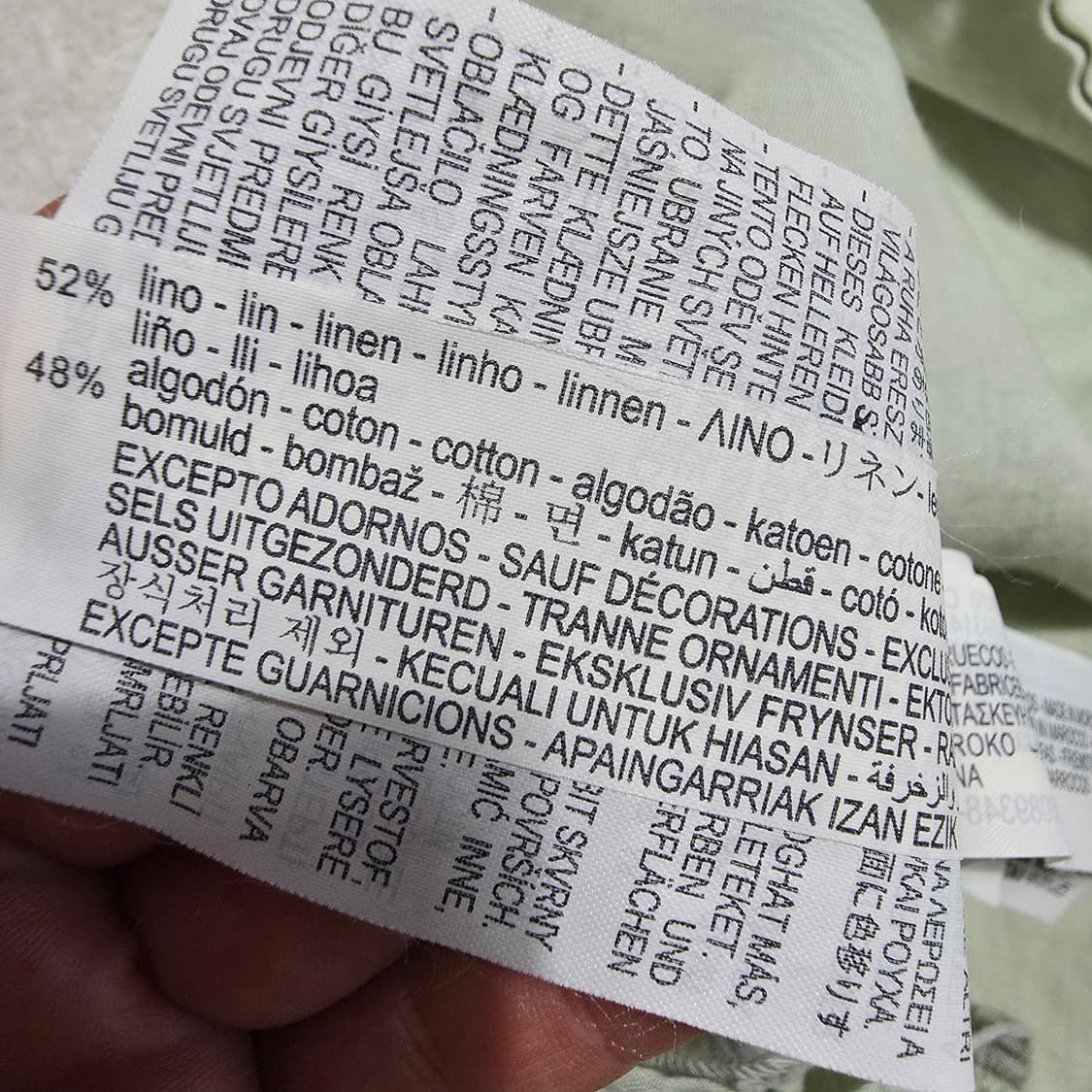 (XS)여성 자라 린넨 혼방 반팔 원피스 민트 상품이미지6