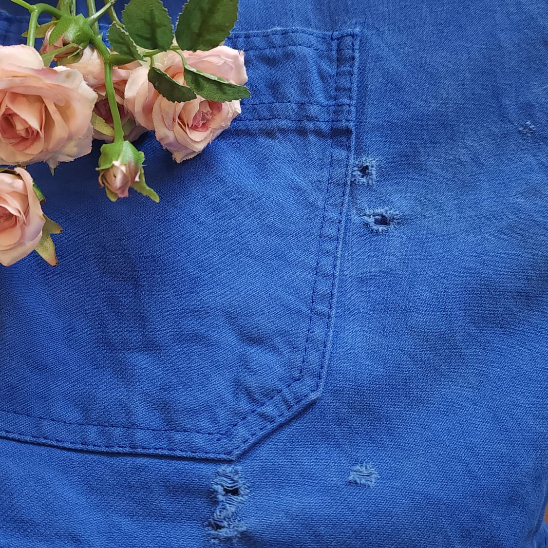 80s 프렌치 워크자켓 프렌치자켓 블루 빅사이즈 워크자켓 58 상품이미지8