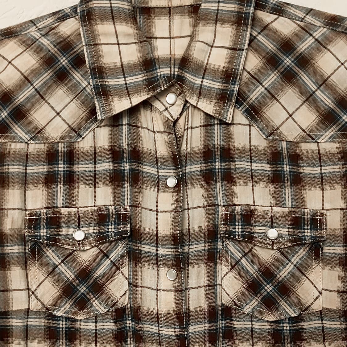 코튼체크셔츠원피스 / Women L 상품이미지2