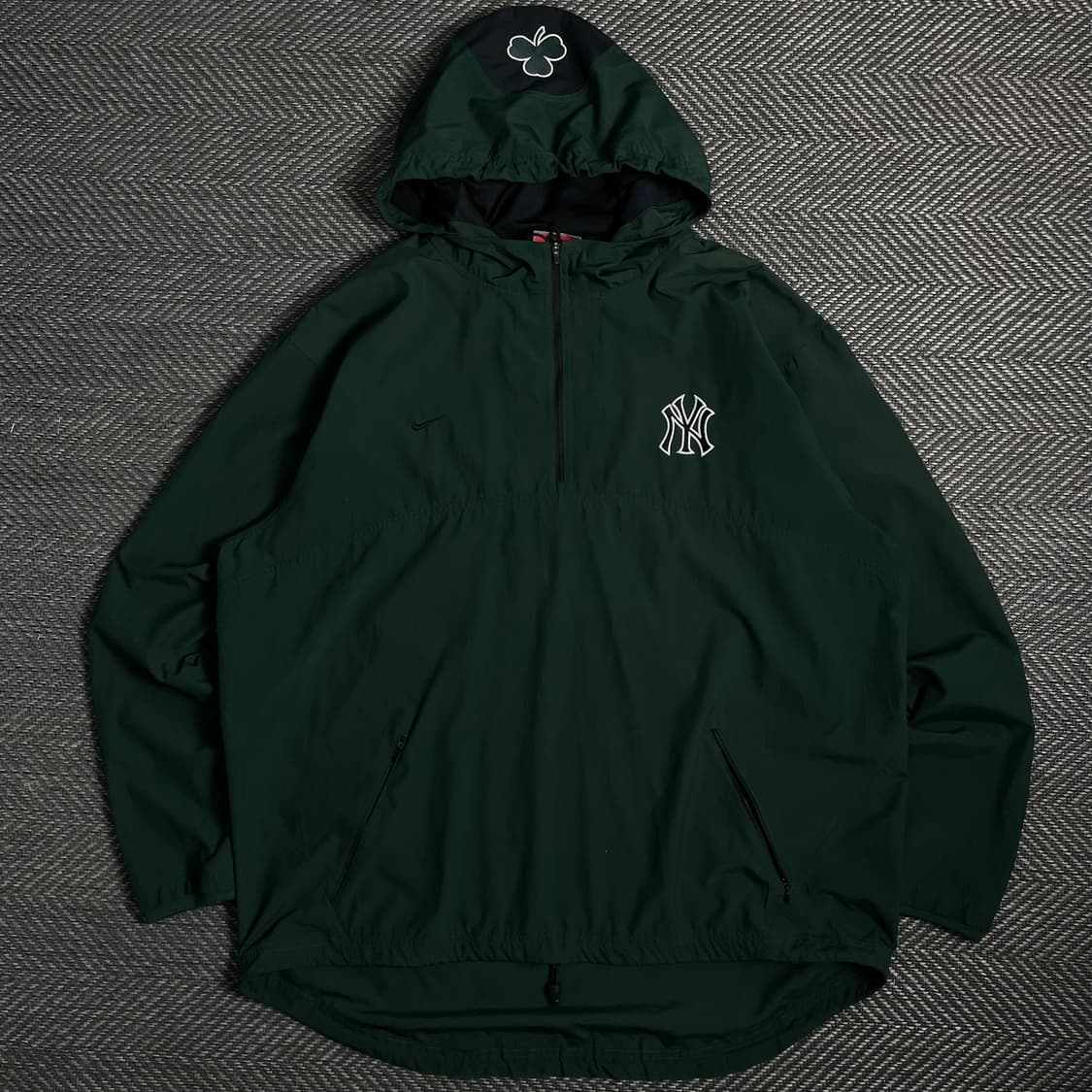 90s 나이키 뉴욕 양키스 박시핏 우븐 후드 아노락 y 4763 상품이미지2