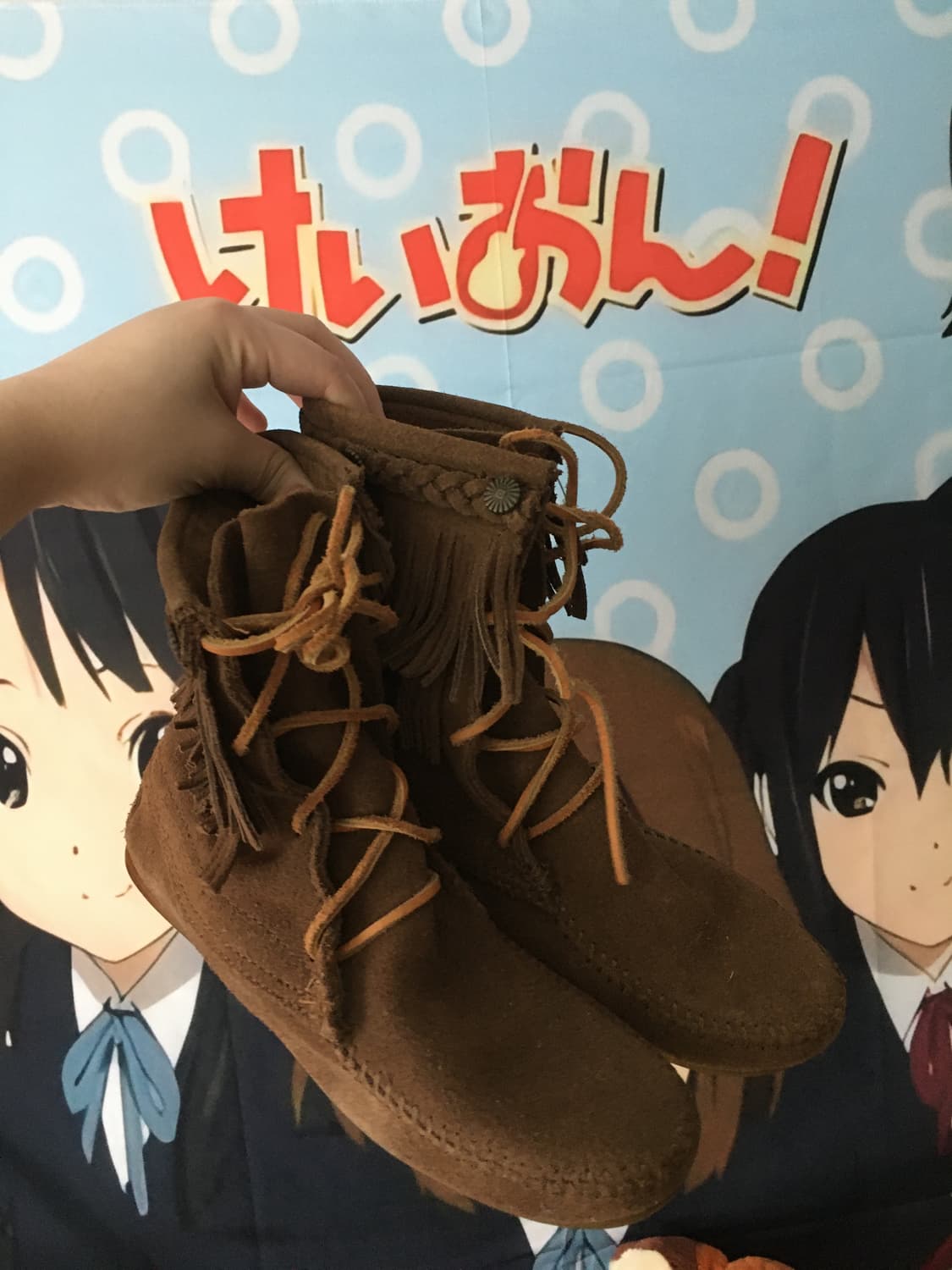 (Vintage)빈티지 스웨이드 웨스턴부츠 카멜브라운 상품이미지1