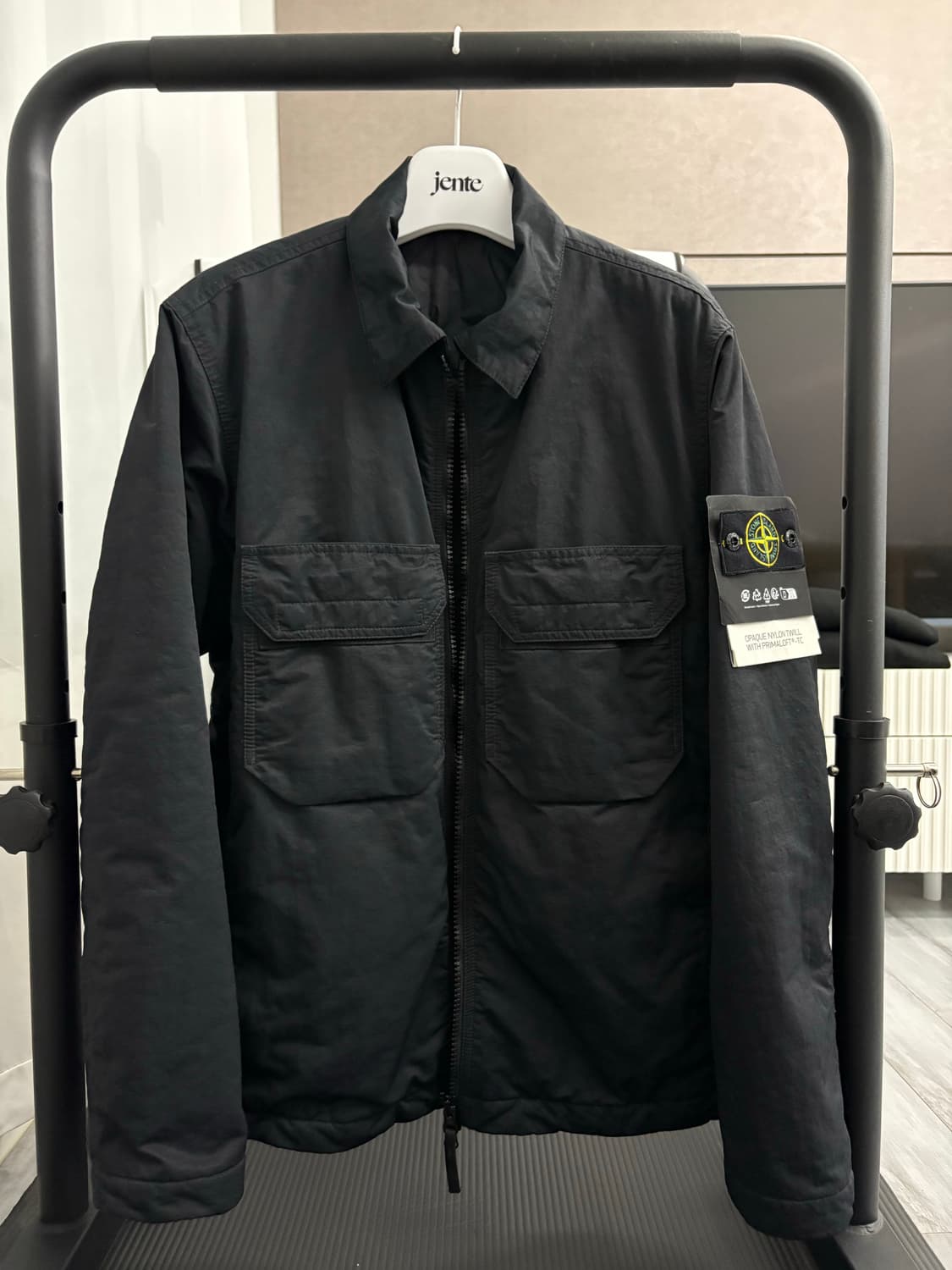 [M] 스톤 아일랜드 오파크 나일론 트윌 프리마로프트-TC 셔츠 자켓 블 상품이미지2