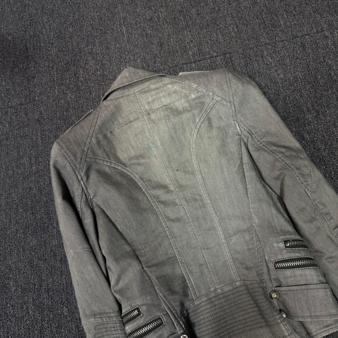 시스템 그레이 라이더자켓 상품이미지6