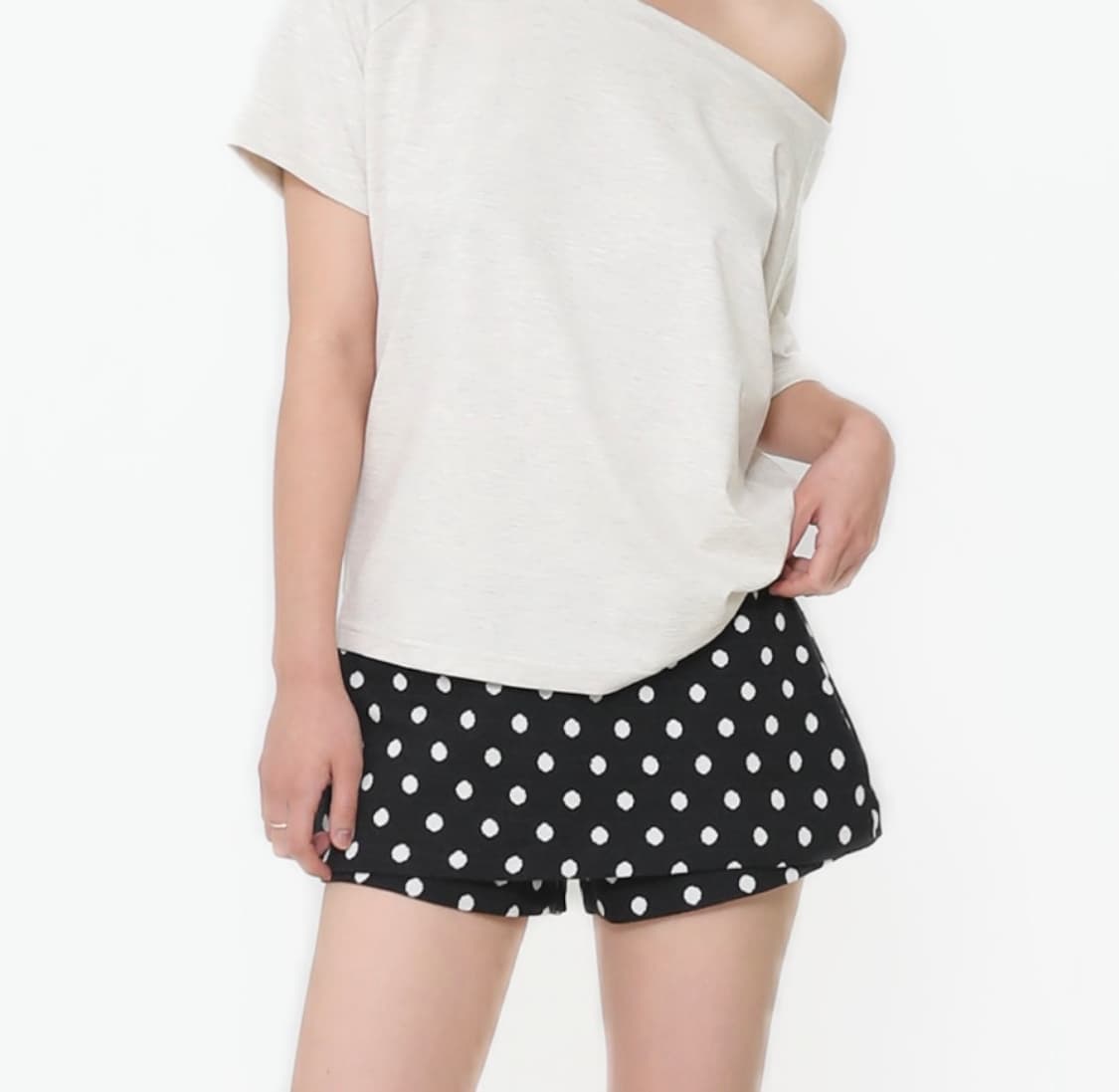 오운서 도트 스커트 블랙 m 상품이미지1