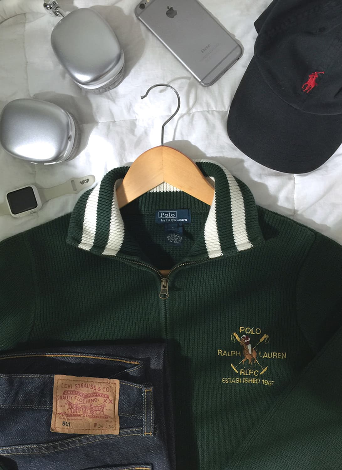 (WOMAN) 폴로랄프로렌 니트집업 M 상품이미지1